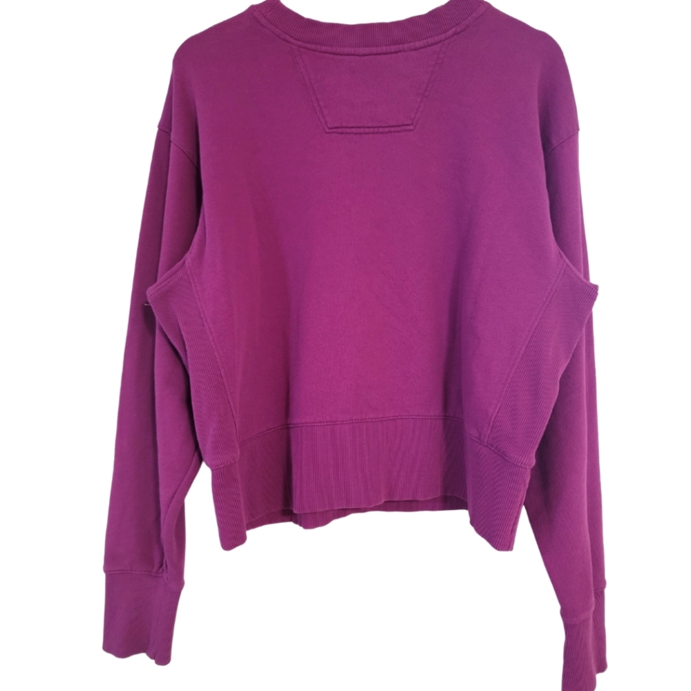 Calvin Klein Block Monogram Logo Sweatshirt in Fuschia Pink Size Medium - Picture 2 of 9